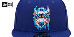 Bisons MILB MARVEL DEFENDERS Royal Fitted Hat by New Era - 3rd View