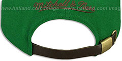 Blackhawks  TC-BROWN SUEDE STRAPBACK Hat Mitchell and Ness - 3rd View