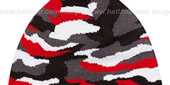 Blackhawks CAMO CAPTIVATE Knit Beanie Hat by New Era - 3rd View