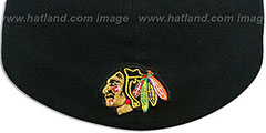 Blackhawks UGLY SWEATER FLEX Black-Red Hat by Zephyr - 3rd View