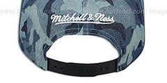 Blazers DENIM-CAMO SNAPBACK Blue Hat by Mitchell and Ness - 3rd View