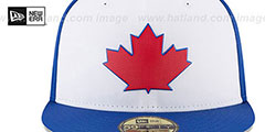 Blue Jays 2018 PROLIGHT-BP White-Royal Fitted Hat by New Era - 3rd View