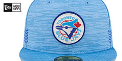 Blue Jays 2024 COOPERSTOWN CLUBHOUSE Heather Sky Fitted Hat by New Era - 3rd View