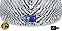 Blue Jays BATTING PRACTICE TRUCKER White Fitted Hat by New Era - 3rd View