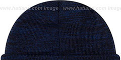 Blue Jays BEVEL Royal-Black Knit Beanie Hat by New Era - 3rd View