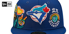 Blue Jays GROOVY Royal Fitted Hat by New Era - 3rd View