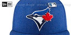 Blue Jays HEATHERED-PIN Royal Fitted Hat by New Era - 3rd View