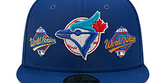 Blue Jays HISTORIC CHAMPIONS Royal Fitted Hat by New Era - 3rd View