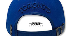 Blue Jays LOW-PRO BLACK METAL BADGE STRAPBACK Royal Hat by Pro Standard - 3rd View