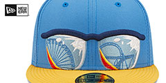 BlueClaws MILB ONFIELD ALT 1 Blue-Gold Fitted Hat by New Era - 3rd View