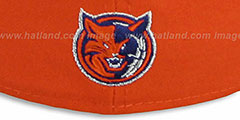 Bobcats ESPN INNER LOCKED Orange-Royal Fitted Hat by New Era - 3rd View