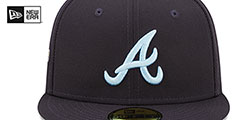 Braves 1995 WS CLOUD-UNDER Navy Fitted Hat by New Era - 3rd View