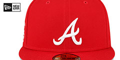 Braves 2000 ASG SIDE-PATCH UP Red-White Fitted Hat by New Era - 3rd View