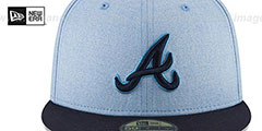 Braves 2018 FATHERS DAY Sky-Navy Fitted Hat by New Era - 3rd View