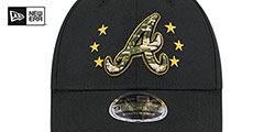 Braves 2024 ARMED FORCES STARS N STRIPES STRETCH SNAP Hat by New Era - 3rd View