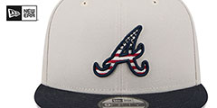 Braves 2024 JULY 4TH STARS N STRIPES SNAPBACK Hat by New Era - 3rd View