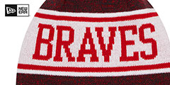 Braves BANNER Knit Beanie Hat by New Era - 3rd View