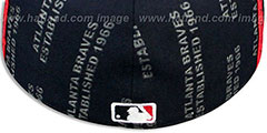 Braves GELLIN Navy-Red Fitted Hat by New Era - 3rd View