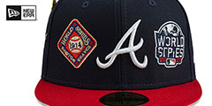 Braves HISTORIC CHAMPIONS Navy-Red Fitted Hat by New Era - 3rd View