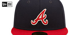 Braves LETTERMAN SIDE-PATCH Fitted Hat by New Era - 3rd View