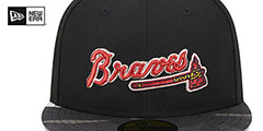 Braves METALLIC CAMO Fitted Hat by New Era - 3rd View