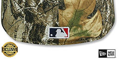 Braves MLB TEAM-BASIC Realtree Camo Fitted Hat by New Era - 3rd View