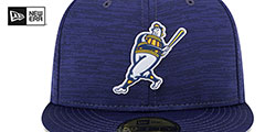 Brewers 2023 CLUBHOUSE Heather Navy Fitted Hat by New Era - 3rd View