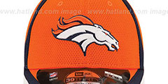 Broncos 2014 NFL TRAINING FLEX Orange Hat by New Era - 3rd View