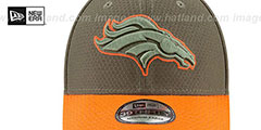 Broncos 2017 SALUTE-TO-SERVICE FLEX Green-Orange Hat by New Era - 3rd View