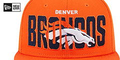 Broncos 2023 NFL DRAFT Orange Fitted Hat by New Era - 3rd View