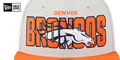 Broncos 2023 NFL DRAFT SNAPBACK Stone-Orange Hat by New Era - 3rd View