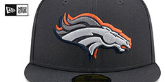 Broncos 2024 ONSTAGE NFL DRAFT Grey Fitted Hat by New Era - 3rd View