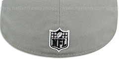 Broncos 2T SPLIT NFL TEAM-BASIC Grey-Black Fitted Hat by New Era - 3rd View