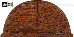 Broncos BEVEL Orange-Navy Knit Beanie Hat by New Era - 3rd View