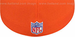 Broncos COACHES Orange Fitted Hat by Reebok - 3rd View