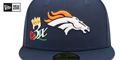 Broncos CROWN CHAMPS Navy Fitted Hat by New Era - 3rd View