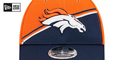 Broncos DASHMARK SIDELINE SNAPBACK Orange-Navy Hat by New Era - 3rd View