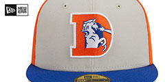 Broncos HISTORIC SIDELINE PINWHEEL Fitted Hat by New Era - 3rd View