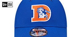 Broncos HISTORIC SIDELINE SNAPBACK Royal Hat by New Era - 3rd View