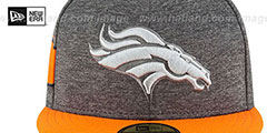 Broncos HOME ONFIELD STADIUM Charcoal-Orange Fitted Hat by New Era - 3rd View