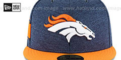 Broncos HOME ONFIELD STADIUM Navy-Orange Fitted Hat by New Era - 3rd View