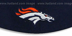 Broncos NFL FELTN Navy Fitted Hat by New Era - 3rd View