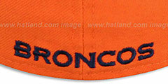 Broncos NFL JERSEY-STRIPE Orange Fitted Hat by New Era - 3rd View