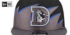 Broncos NFL THROWBACK TIDAL WAVE SNAPBACK Black-Charcoal Hat by New Era - 3rd View