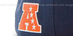 Broncos SUPER-SHOT STRAPBACK Navy-Orange Hat by Twins 47 Brand - 3rd View