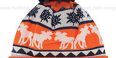 Broncos THE-MOOSER Knit Beanie Hat by New Era - 3rd View