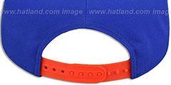 Broncos THROWBACK RUBBER MATTE SNAPBACK Royal Hat by New Era - 3rd View