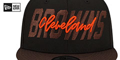 Browns 2022 NFL DRAFT SNAPBACK Black-Brown Hat by New Era - 3rd View