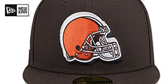 Browns 2024 NFL DRAFT Brown Fitted Hat by New Era - 3rd View