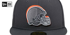 Browns 2024 ONSTAGE NFL DRAFT Grey Fitted Hat by New Era - 3rd View